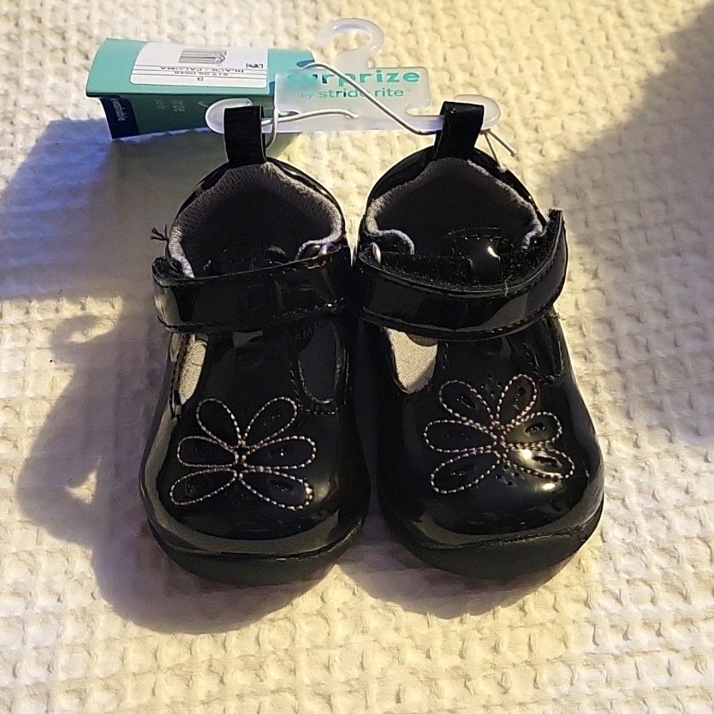 Surprize by stride write baby girls Paloma Mary jane sneakers - Black 3